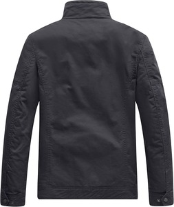 Custom Rugged <b>Utility</b> <b>Jacket</b> <b>Men</b> Outdoor Workwear Wind Resistant Multi Pocket Full Zip Functional Outerwear - Product Image 6