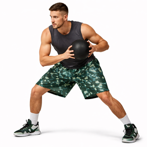 Pantalones Cortos Deportivos para Hombre, Estampado de Camuflaje, Transpirables, de Secado Rápido, Cintura con Cordón, Casuales, Fabricación OEM - Product Image 6