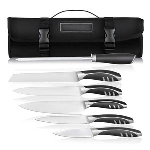 Hot Product Sustainable Factory Manufacture Wood Handle Steel Powder Coated Kitchen <b>Knife</b> <b>Set</b> - Product Image 1