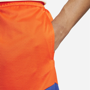 Short de basketball pour homme Seamrewear, motif géométrique orange, taille élastique, séchage rapide, style sportif, tissu en maille - Product Image 4