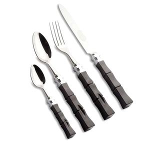 Ensemble de couverts en acier inoxydable argenté avec un design moderne unique, ensemble de couverts de luxe de haute qualité pour restaurant, mariage, maison - Product Image 2