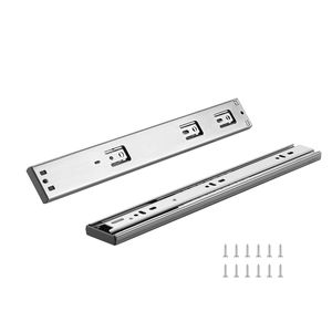 6 Paia di Guide Scorrevoli in Acciaio da 14 Pollici per Montaggio Laterale su Cabina RV, Chiusura Morbida e Silenziosa - Product Image 1