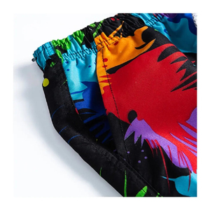 Men's Colorful <b>Paint</b> Splatter Print Board Shorts Quick Dry Drawstring Casual Swim Trunks Short Length Mid Waist Polyester - Product Image 3