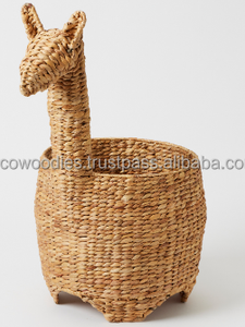 New Product R Hyacinth Woven Rattan Animal Shape Eco-Friendly Modern Luxury Storage <b>Basket</b> Toy Storage Gift Living Room Room - Product Image 3