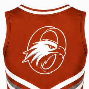 Haut de sport sans manches rouge pour équipe, uniforme de compétition, tenue d'entraînement, vêtement de performance pour cheerleading - Product Image 4
