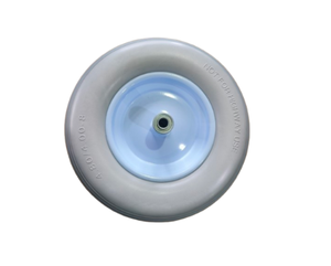 Rueda de poliuretano antipinchazos de 16 pulgadas fabricada en Vietnam para carro de jardín, carretilla, carro de transporte, o carrito de patio. - Product Image 1