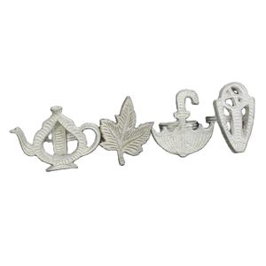 Anillo para Servilletas con Forma Original, Diseño de Tetera, Hoja de Arce y Paraguas, Porta Servilletas de Aluminio de una Sola Pieza para Decoración de Mesa - Product Image 1