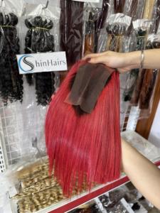 Wholesale Trending Ombre Bonestraight Bundles Raw Vietnamese Human Hair for <b>Training</b> <b>Heads</b> for Black Women Female Models - Product Image 2