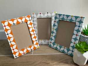 <b>Vintage</b> Style Bone Inlay Hanging Rectangle Vertical Lightweight Customized Size Photo Frame Artistic Handmade for Gifting Home - Product Image 1