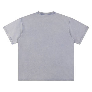 Camisetas de alta calidad para hombre, estilo vintage, con estampado gráfico desgastado, color negro, 230 g/m², corte oversize. - Product Image 2