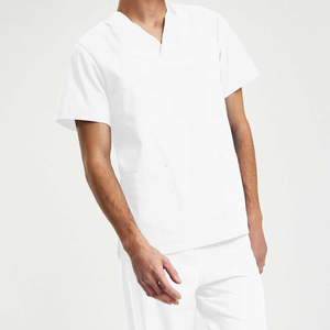 High Quality Unisex <b>Scrubs</b> Uniform Straight Leg Stretchable Waist 2Pc Nursing Uniform Custom Logo Medical <b>Scrub</b> <b>Set</b> - Product Image 2