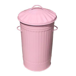 Modern Navy Blue Iron Dustbin <b>Lid</b> Eco-Friendly Indoor/Outdoor Rubbish Waste Storage <b>Bin</b> - Product Image 2