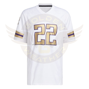 Camiseta de Fútbol de Alta Calidad para Hombre, Diseño Dorado, Sublimada, de Secado Rápido, Transpirable, Color Personalizado - Product Image 1