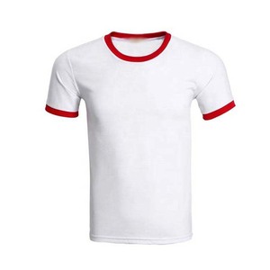 T-shirt Ringer 100% Coton de Qualité Supérieure pour Hommes, Vêtements Grande Taille, Personnalisation OEM, Logo Brodé, Impression - Product Image 4