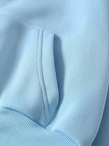 Sudadera Corta para Mujer, de Algodón Grueso, con Cierre y Manga Larga, Personalizable con Logotipo, Ropa Femenina - Product Image 5