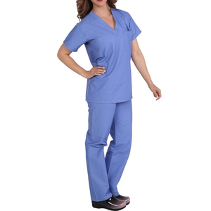 New Best Design Women Scrubs Uniforms 100% Cotton Breathable Hospital Suits for Wholesale Customized Color & Logo - Product Image 2