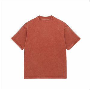 T-shirt surdimensionné en coton 100% de qualité supérieure, 220 grammes, effet délavé, inspiré du vintage, uni, lavage à l'acide, respirant, écologique, pour hommes - Product Image 5