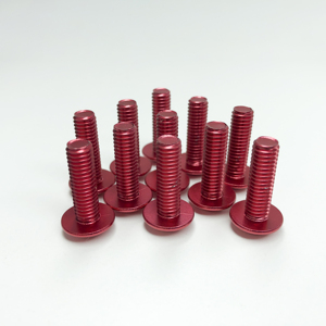 Tornillo de máquina de cabeza redonda Phillips con ranura cruzada, de aluminio niquelado, métrico M8 - Product Image 3