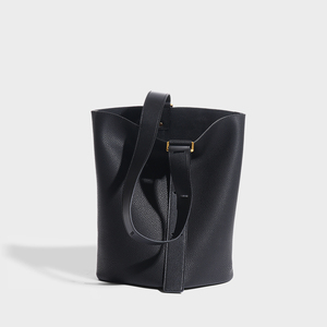 Bolso de cuero minimalista tipo cubo, color crema suave, para todas las estaciones, bolso de cuero genuino para mujer, bolso tipo cubo premium para mujer - Product Image 4