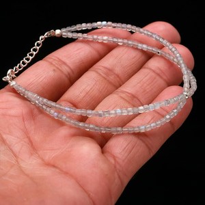 Bracelet en pierres de labradorite naturelle, forme boîte, 2 mm, fait main, délicat, pour femmes et hommes, bijoux en gros - Product Image 5
