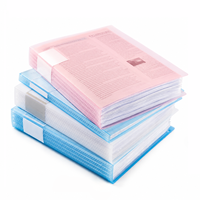 Porte-documents transparent A4, organiseur de fichiers multi-poches pour le rangement des papiers d'examen des étudiants, fournitures scolaires et de bureau