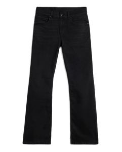 Jean en denim de coton pour homme, taille haute, coupe droite, couleur unie, respirant, coupe décontractée, poids moyen, style automne - Product Image 6