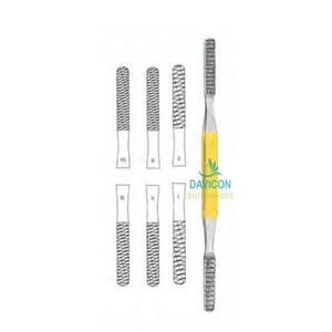 Herramienta Manual de Rinoplastia/Modelado de Hueso Nasal de Doble Extremo Plano y Corte Inverso TC FOMON RASP, Instrumento de Cirugía Plástica Facial, CE - Product Image 1