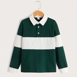 เสื้อโปโลแขนยาวผู้ชาย สีทูโทน เทา-กรมท่า ปกคอพับ ดีไซน์ลำลอง ผ้าถักเนื้อฝ้าย ระบายอากาศได้ดี จากบังกลาเทศ - Product Image 6