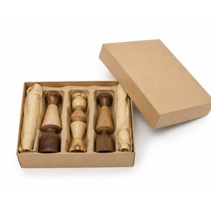 Ensemble de porte-bougies empilables en bois de manguier, vente en gros |   Fabriqué à la main en Inde - Product Image 6