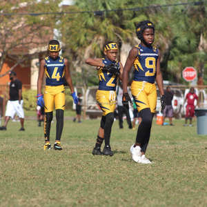 Camiseta y pantalones cortos de compresión de escuela secundaria de calidad superior de fútbol 7v7 para hombre personalizado uniforme 7on7 para niños - Product Image 3