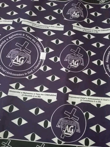 ผ้าฝ้ายพิมพ์ลายแอฟริกันคุณภาพพรีเมียม อังการา คิเทงเก้ สำหรับโรงเรียน องค์กรเพื่อการกุศล งานเทศกาล โปรโมชั่น  รับผลิตแบบ OEM ODM - Product Image 3