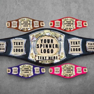Custom Martial Arts Championship Belt With Logo Personalization Gold And Silver Options Unisex Durable PU Material Brass Plates - Product Image 6