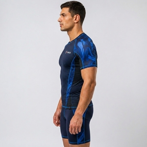 High Quality Lightweight Rash guard <b>for</b> <b>Men</b> Latest Short Sleeves Gym <b>Shirt</b> with Plain <b>Compression</b> Boys Short Sleeve Rush Guards - Product Image 6