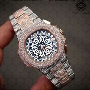 Charm Jewels Women's Luxury Stainless Steel Round <b>Watch</b> 38mm Analog Sapphire Crystal Luminous Fashion Design - Product Image 3