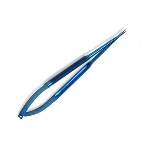 Micro-ciseaux à lames angulées, pointe courbée, outil chirurgical clinique de haute qualité, manuel, certifié CE, en acier inoxydable de précision - Product Image 4