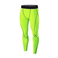 Leggings de compression pour hommes, athlétiques, pour la course, le sport, l'entraînement, respirants, antibactériens, sans coutures, à taille élastique