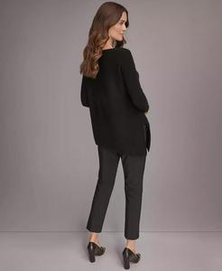 Maglione Poncho in Cashmere con orlo asimmetrico da Donna | Donna Karan New York - Product Image 2
