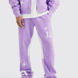 Conjunto de Sudadera con Capucha y Pantalones Jogger de Felpa Gruesa con Lavado Ácido, Tallas Grandes, 100% Algodón, Chándal Casual de Invierno, Ropa Urbana - Product Image 1