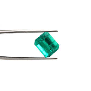 Esmeralda Verde Suelta, Gema Cultivada en Laboratorio, Forma Octogonal, Facetada, Tamaños 9.5x11.5 mm para Joyería Profesional - Product Image 3