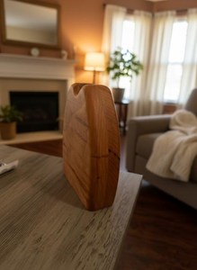 Elegante Florero de Madera, Escultura Decorativa para Interiores, Florero de Madera Natural, Artesanía de Madera Premium, Decoración de Lujo para el Hogar - Product Image 2