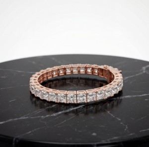 Pulsera de Cadena y Eslabones de Plata de Ley con Diamantes Cultivados en Laboratorio, Clásica y Redonda, Joyería Elegante y de Lujo, Regalo de Aniversario para Mujer - Product Image 4