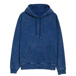 Sudadera con Capucha para Hombre, Estilo Acid Wash, Bordada, Corte Regular, 100% Algodón, Personalizable, Estilo Urbano, Vintage, Casual - Product Image 3