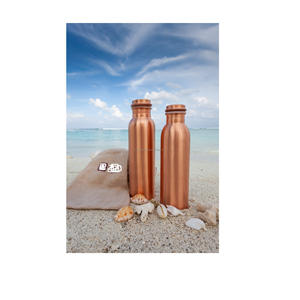 Bouteille d'eau en cuivre de haute qualité, ml, meilleure qualité, couleur naturelle, taille personnalisée, pour utilisation au bureau et au travail - Product Image 5