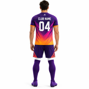 Kit de football sur mesure de haute qualité, nouveau design, kit de football personnalisé avec nom d'équipe, vêtements de sport, kit de football - Product Image 5