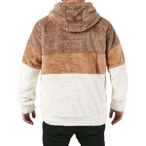 Affordable <b>Sherpa</b> Hoodie Custom Printed Soft Warm <b>Fleece</b> Pullover For Men Casual Winter Wear Wholesale - Product Image 2