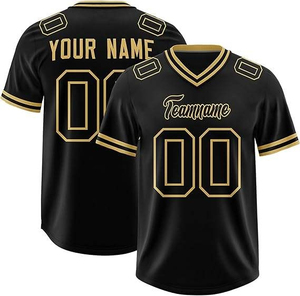 Camiseta de Fútbol Americano Personalizada TriPro Sports, Manga Corta, Cuello en V, Malla Sublimada, 100% Algodón, Secado Rápido, Cierre de Botones, Talla XL - Product Image 5