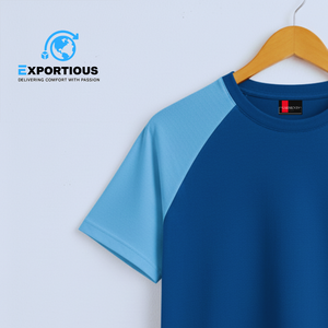 T-shirt Raglan Homme 100% Coton 180 GSM Logo Personnalisé Bicolore Sport Décontracté - Product Image 4