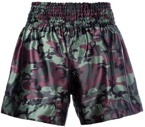 Shorts de boxe unisexes sur mesure, sublimation OEM, finition satinée, séchage rapide, vente en gros, faible MOQ, ensemble OEM en gros - Product Image 2