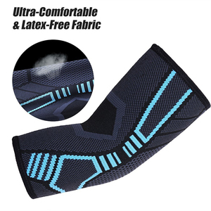 Soporte de compresión para codo con logo personalizado, para gimnasio, levantamiento de pesas, soporte de brazo para powerlifting, manga deportiva para fitness - Product Image 3