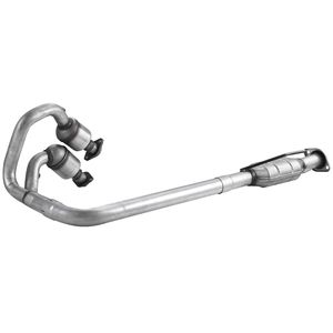 Set di 2 Convertitori Catalitici in Acciaio Inox Compatibili con Jeep Wrangler 4.0L L6 2004-2006, Sostituzione Anteriore e Posteriore OE 645174 - Product Image 1